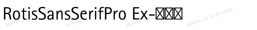 RotisSansSerifPro Ex字体转换
